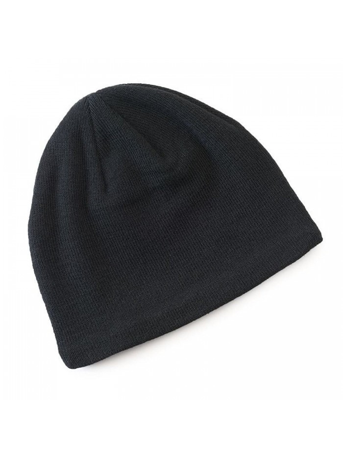 Van Heusen Men Fleece Lined Black Beanie Hat One Size HVH53K32 - CE12N45HCP3