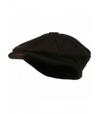 Big Size Melton Apple Newsboy Hat-Brown (For Big Head) - CD1173OX7NZ