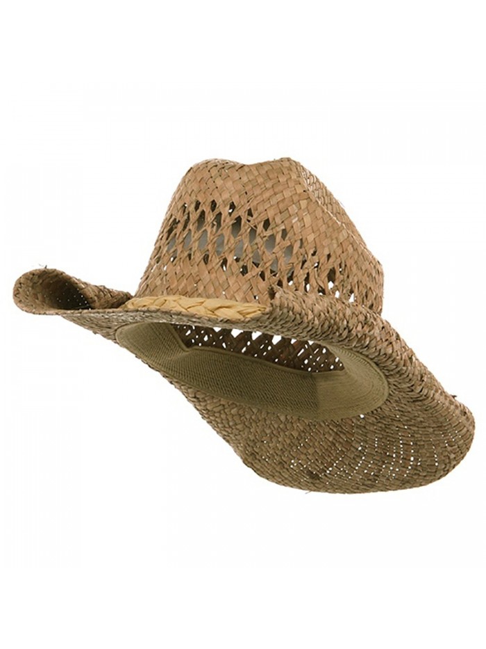 Straw Cowboy Hat-Natural Roll W35S16A- Natural- One size fits most - CJ111QRIXCP