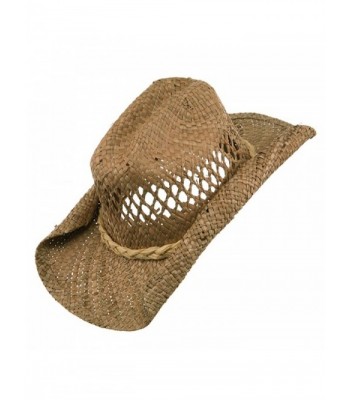 Straw Cowboy Hat Natural W35S16A Natural in Men's Cowboy Hats