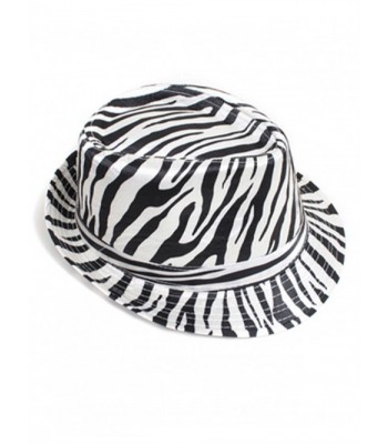 Exotic Animal Pattern Fedora Hat - Zebra - CK116ATO9TT