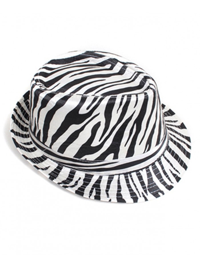 Exotic Animal Pattern Fedora Hat - Zebra - CK116ATO9TT