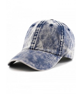 The Hat Depot 1400 Unisex Cotton Pigment Dyed Low Profile Six Panel Plain Cap - Blue - CO12ID8J2YH