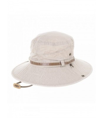 WITHMOONS boonie Leather DW8340 Beige in Men's Sun Hats