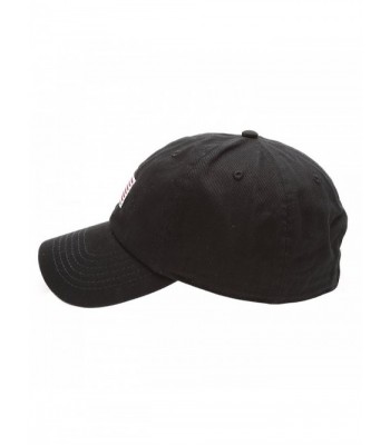 MIRMARU American Embroidered Adjustable Flag Black in Men's Baseball Caps