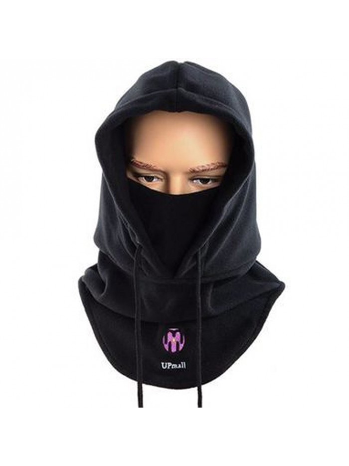 Upmall Winter Warm Windproof Balaclava Outdoor Sports Mask - Black - C011H5QS0R9