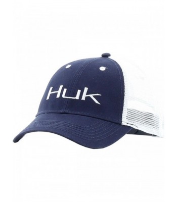 HUK Performance Fishing Unisex Logo Trucker Cap - H3000012spk - Navy/White - CV12EDQILDV