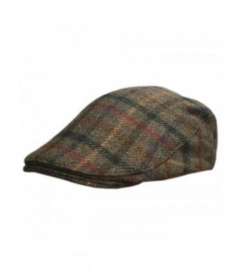 Carnaween Donegal Flat Cap- Traditional Irish Tweed Hat- Plaid - CV187A6TOK6