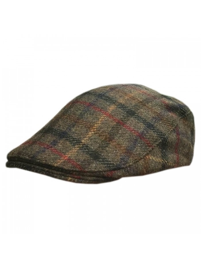 Carnaween Donegal Flat Cap- Traditional Irish Tweed Hat- Plaid - CV187A6TOK6