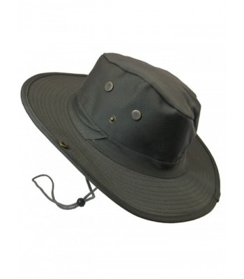 Boonie Bush Outdoor Fishing Hiking Hunting Boating Snap Brim Hat Sun Cap Bucket - Olive - CX11NE29HAL
