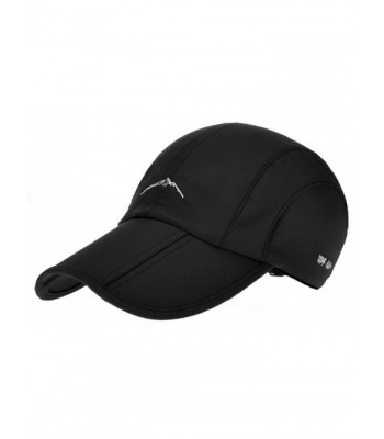 Laquest Sun Hat Packable Cap Long Bill Water Repellent Finish - Black - CL1829ZRD4L