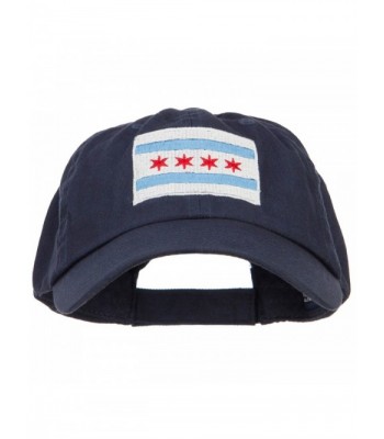 Chicago Flag Embroidered Low Cap - Navy - CX1836R72R3