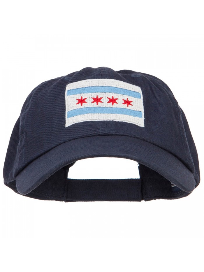 Chicago Flag Embroidered Low Cap - Navy - CX1836R72R3