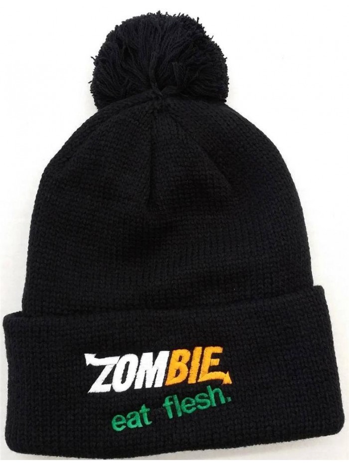 Koopa Shop Pom - pom Design beanie - Zombie - C011R4OT8LJ