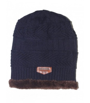 Winter Skull Slouchy Beanies Blue 1