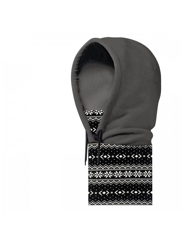 Balaclava Ski Mask - Wind-Resistant Thicken Warm Neck Face Mask Winter Outdoor Hood - Gray-spring - CA12O6EJ3VL