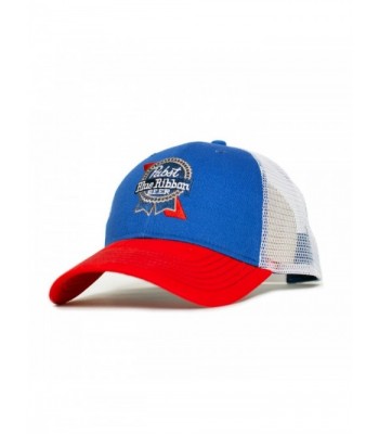 Pabst Blue Ribbon Embroidered Logo Hat - C217WXDZDZE