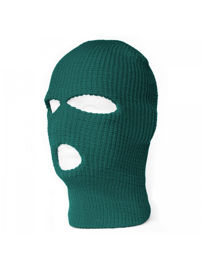 TopHeadwear's 3 Hole Face Ski Mask- Emerlad Green - CO11BGL1AR5