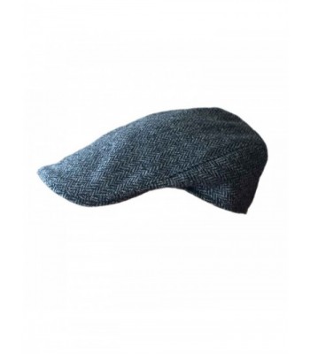 Carrolls Irish Gifts Donegal Touring Tweed Flat Cap- Dark Grey Colour - CF126XSRZA1