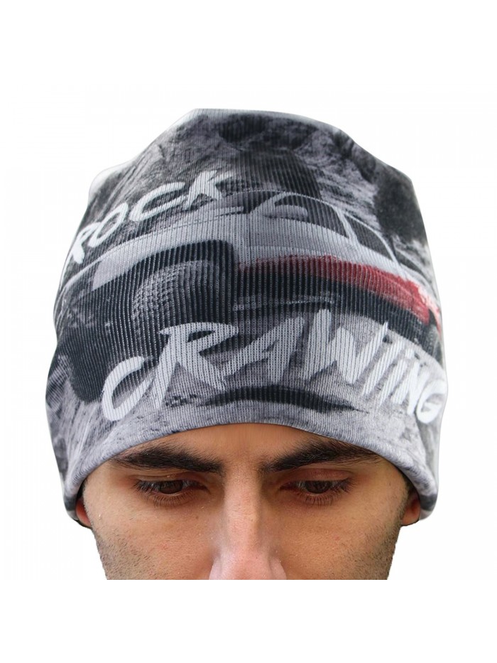 EZGO Unisex Warm Knitted Winter Beanie Hats With Pickup Printing- One Size Fits Most - C1187LSQHIU