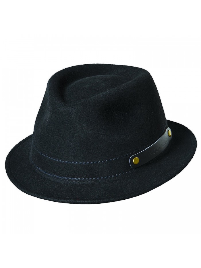 Woolrich Men's Crushable Wool Felt Rollup Four Season Fedora Hat - Black - CB11O8BWEPN