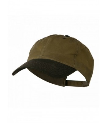 Waxed Cotton Canvas Cap - Tan Brown W41S68E - CQ11C0N5T7B