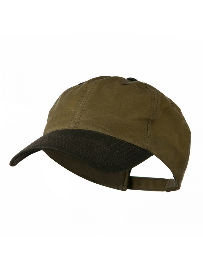 Waxed Cotton Canvas Cap - Tan Brown W41S68E - CQ11C0N5T7B