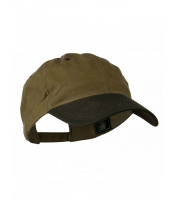 Waxed Cotton Canvas Cap Brown