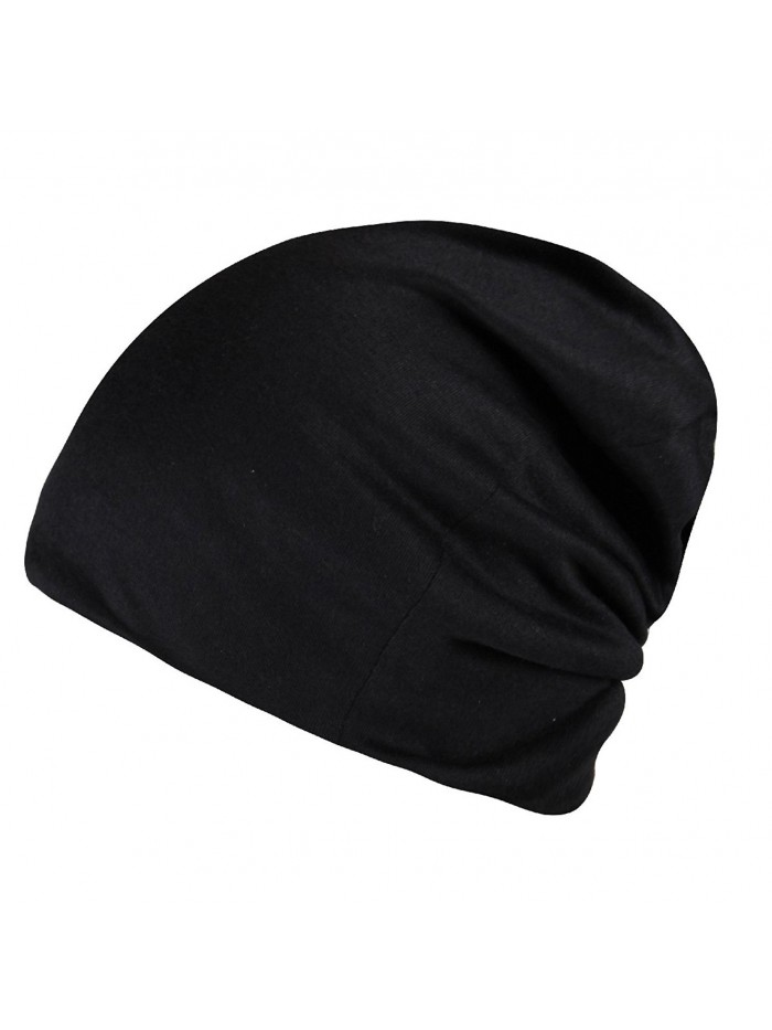 Timol Daily Solid Cap Beanie That Fit Your Head Perfect Stretchy & Soft For Men Women - Black - CY12NV4SP1Y