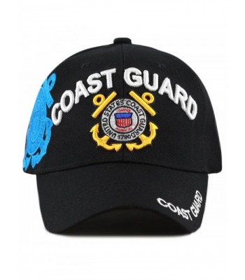 THE HAT DEPOT Official Licensed Military U.S. Coast Guard Cap - Black - CB186UHXQZ8