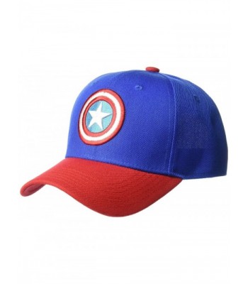 Marvel Men's Captain America Baseball Cap With 3D Embroidered Shield - CE185R4O0GI