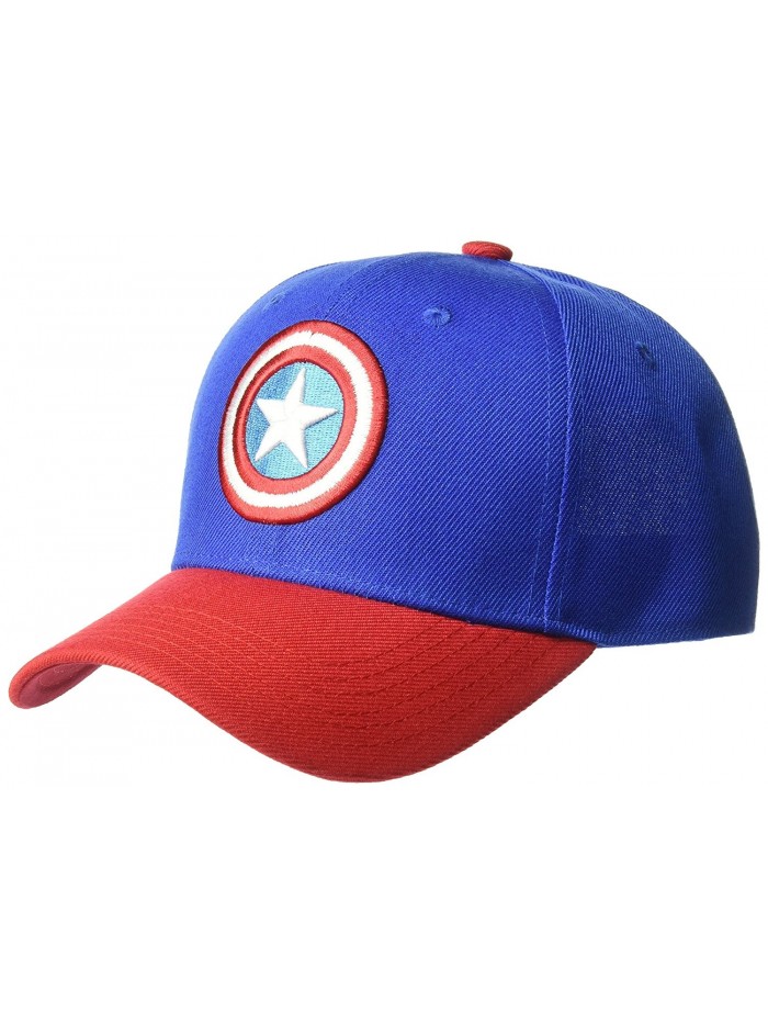 Marvel Men's Captain America Baseball Cap With 3D Embroidered Shield - CE185R4O0GI