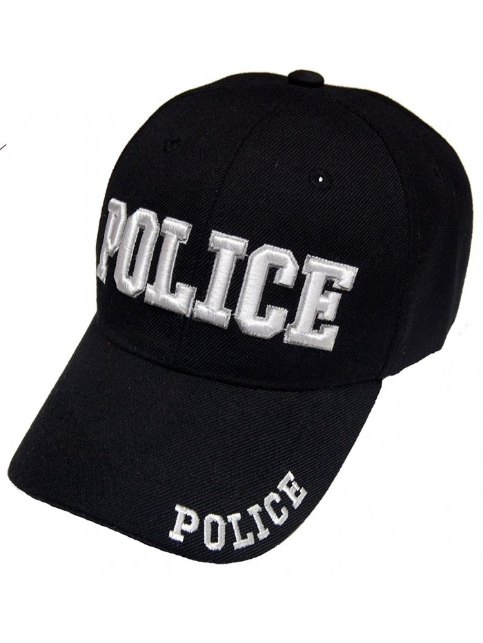 CheapRushUniform Police Officer Cap Embroidered Baseball Cap - CE187GC6D45