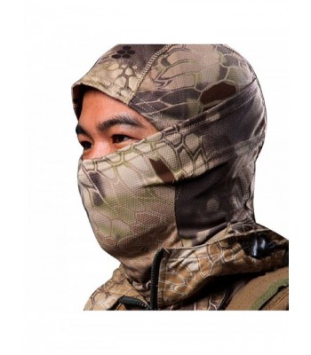 ABC Camouflage Army Cycling Motorcycle Cap Balaclava Hats Full Face Mask (Brown) - CF11Z0HT263