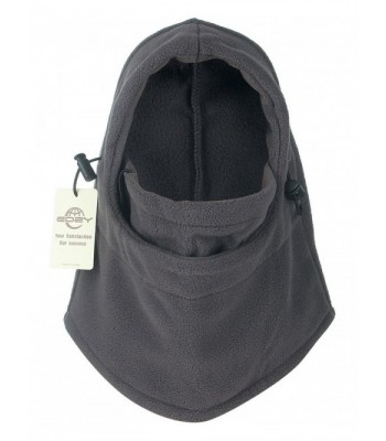 EOZY Thermal Warm Fleece Balaclava Hood Veil Wind Proof Stopper Mask Hats - Grey - CP11E22X9Y3