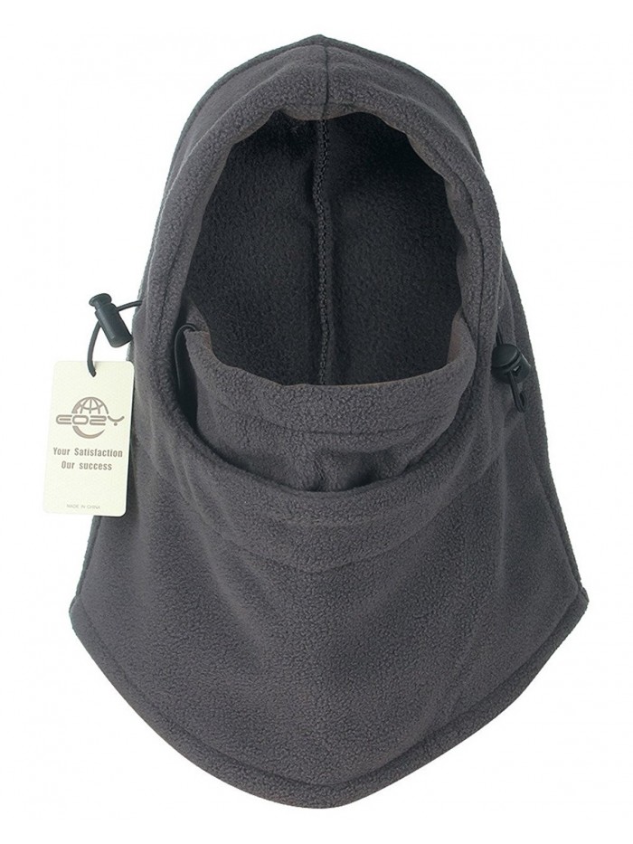 EOZY Thermal Warm Fleece Balaclava Hood Veil Wind Proof Stopper Mask Hats - Grey - CP11E22X9Y3