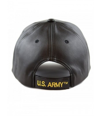 HAT DEPOT Official Embroidered U S Army Black in Men's Baseball Caps