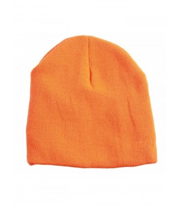 Neon Short Knit Beanie - Orange - CC110LBGOE1