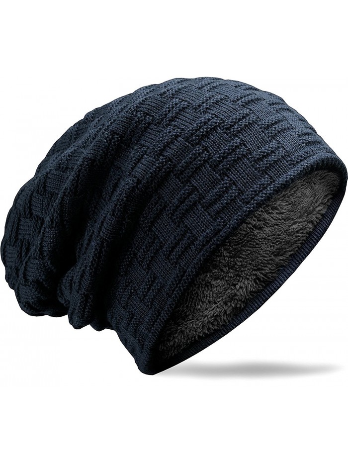 muco Womens Beanie Knitted Beanies - Deep-blue - CS189NMHGOK