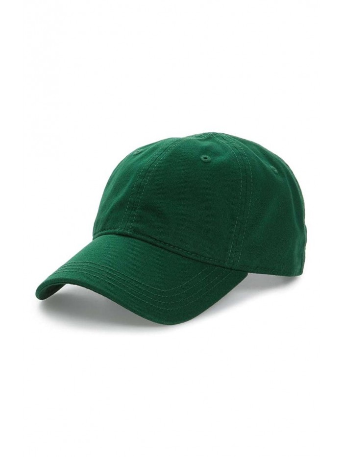 Lacoste Men's Classic Gabardine 3cm Croc Cap - Green - CM12NYF8P4M