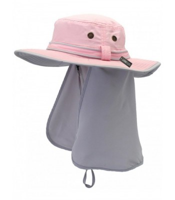 Camo Coll UPF 50+ Sun Hats With Flap Neck Cover - Pink - CN182AYN89I