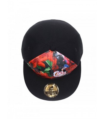Quanhaigou Floral Baseball Premium Snapback in Men's Baseball Caps