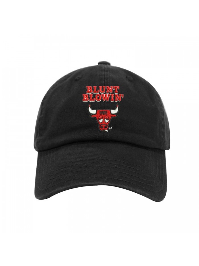 Blunt Blowin Bull Dad Hat Cotton Baseball Cap Polo Style Low Profile 12 Colors - Black - C218662ZZAO