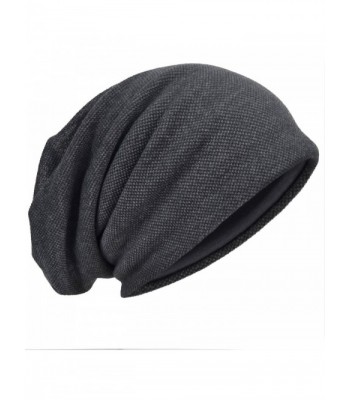 HISSHE Men Slouch Hollow Beanie Thin Summer Cap skullcap B011h - Grey301 - C317Z3IN85Z