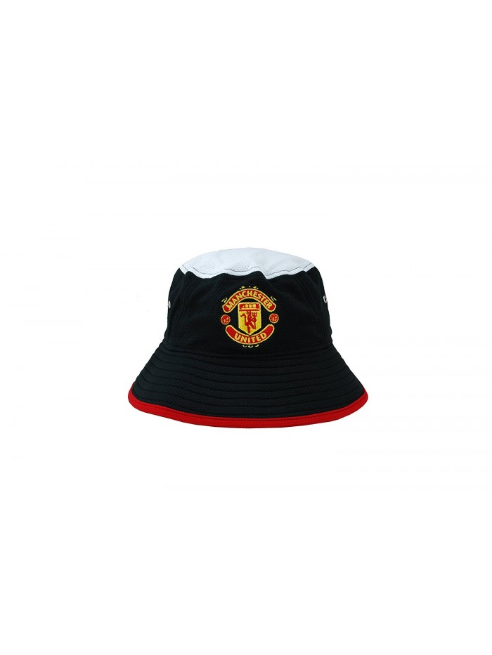 New Era Men's Hat Manchester United F.C. Soccer League Club Bucket Black Cap - C012L77BIRP