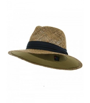 Safari Straw Hat - Navy Band - CT111GHV98P