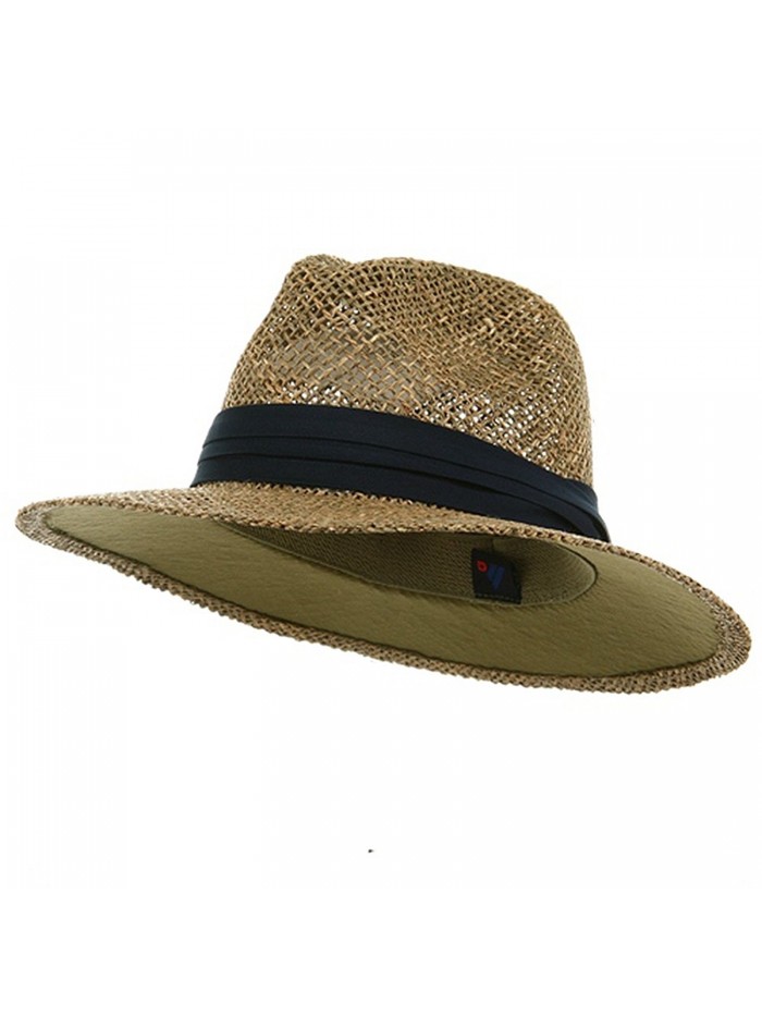 Safari Straw Hat - Navy Band - CT111GHV98P