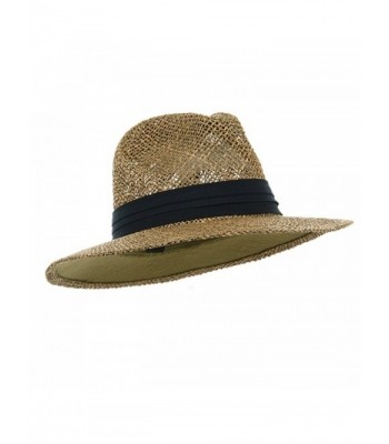 Safari Straw Hat - Navy Band - CT111GHV98P