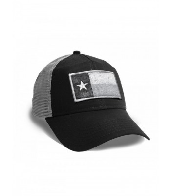 Strange Cargo Tees Texas Flag Cap Black and Grey Baseball Snap Back Hat - C512F7DYSWR