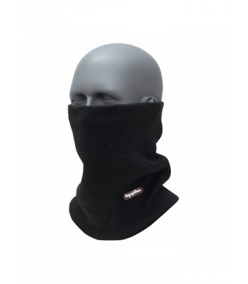 Refrigiwear Double Layer Warm Merino Wool Neck Gaiter - Black - C312N1ML2OB